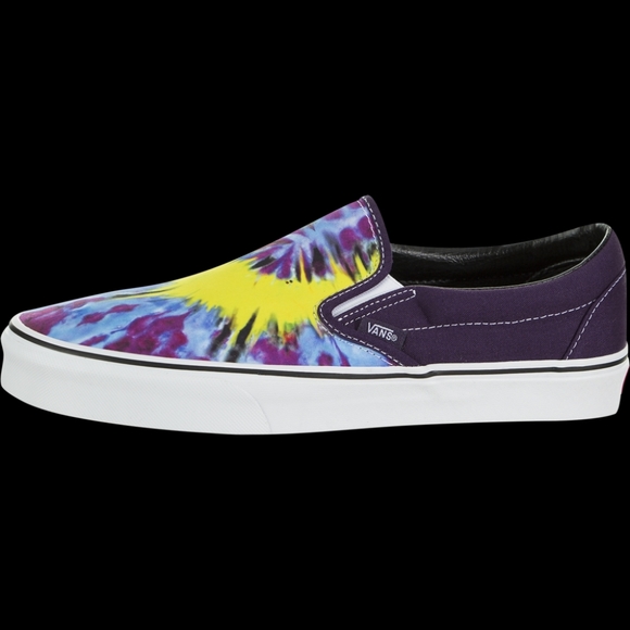 1 LEFT 🆕Vans | Classic Slip On Mysterioso Tie-Dye Blue Yellow Womens Size 5.5 - Picture 5 of 7